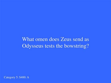 who sends a crack of thunder as an omen to odysseus.